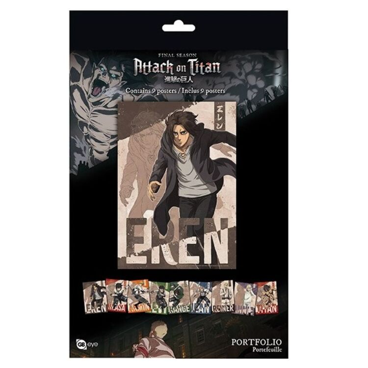 Product Attack On Titan Portfolio 9 Characters image