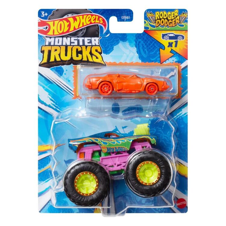 Product Mattel Hot Wheels: Monster Trucks - Rodger Dodger 2 Pack (HWN37) image