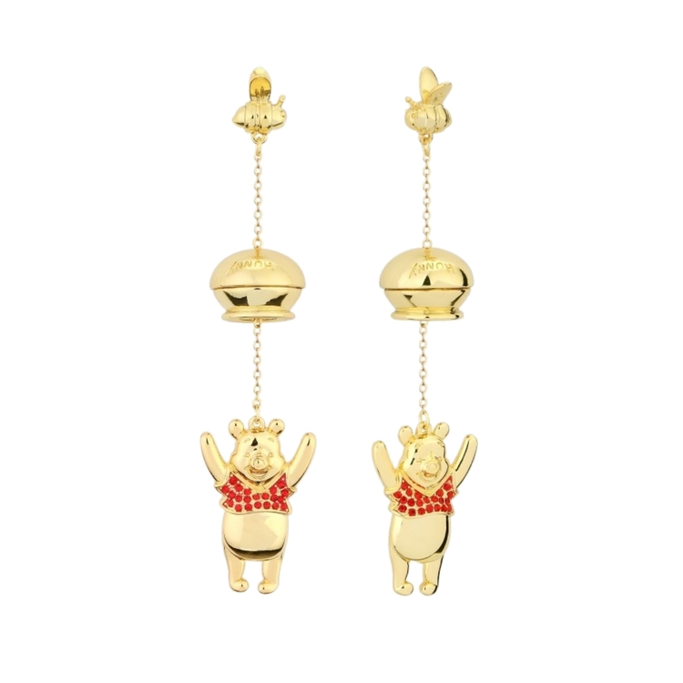 Product Disney Couture Winnie The Pooh Gold Plated Honey Pot Earrings image