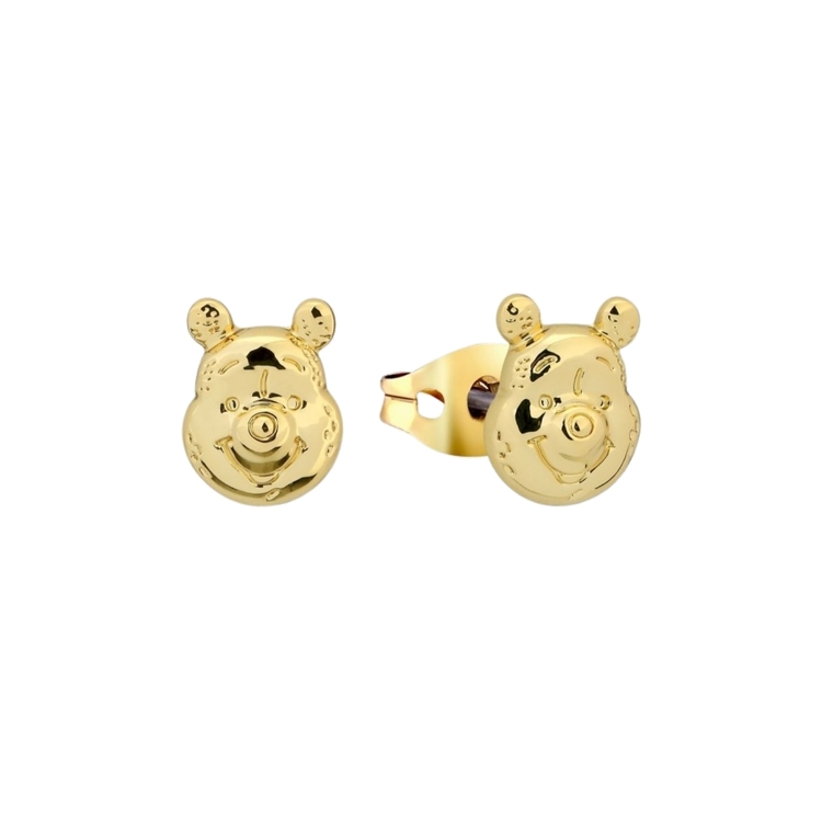 Product Disney Couture Winnie the Pooh Gold-Plated Pooh Bear Character Studs image