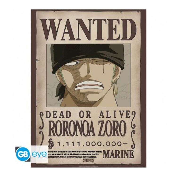 Product Αφίσα One Piece Poster Wanted Zoro Wano image