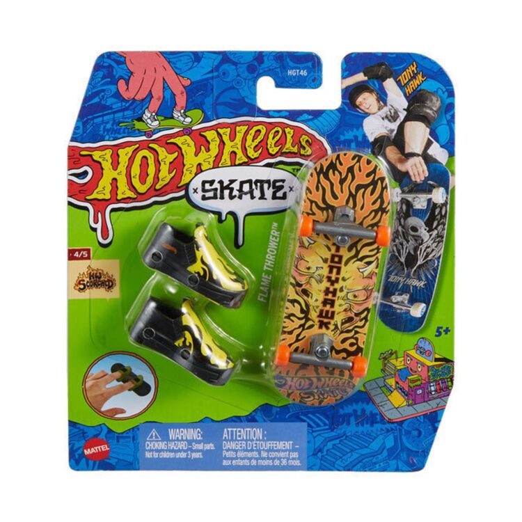 Product Mattel Hot Wheels Skate Fingerboard and Shoes: Tony Hawk HW Scorched - Flame Thrower (HVJ84) image