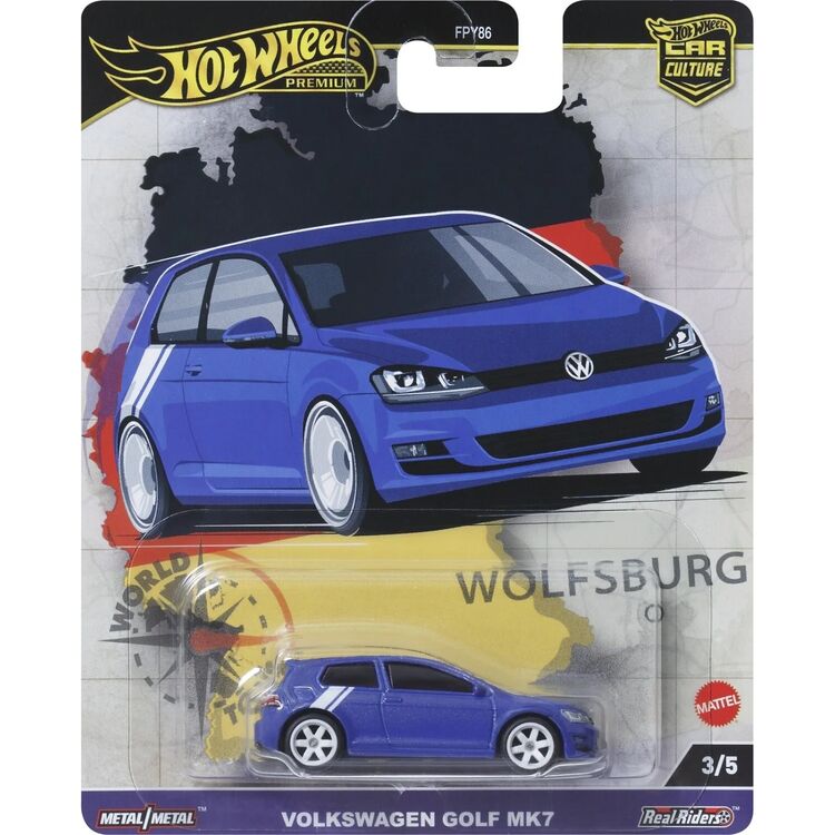 Product Mattel Hot Wheels Premium: Car Culture - Volkswagen Golf MK7 Vehicle (HRV79) image