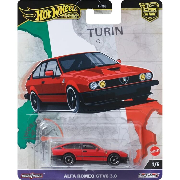 Product Mattel Hot Wheels Premium: Car Culture - Alfa Romeo GTV 6 3.0 Vehicle (HRV80) image