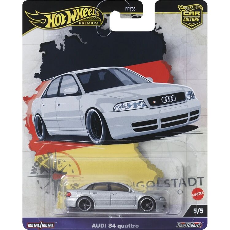 Product Mattel Hot Wheels Premium: Car Culture - Audi S4 Quattro Vehicle (HRV81) image