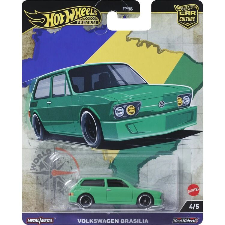 Product Mattel Hot Wheels Premium: Car Culture - Volkswagen Brasilia Vehicle (HRV82) image