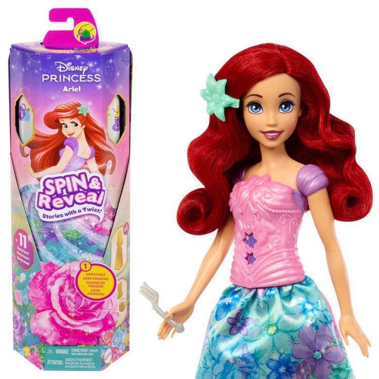 Product Mattel Disney Princess: Spin  Reveal - Ariel Doll (HTV88) image