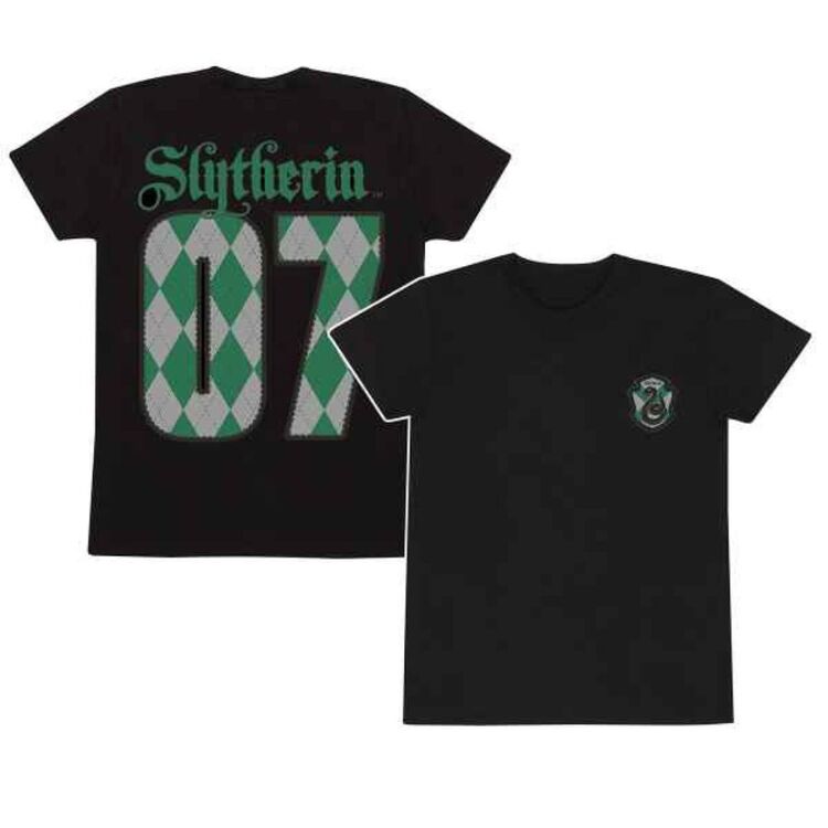 Product Harry Potter Quidditch Slytherin Black T-shirt image