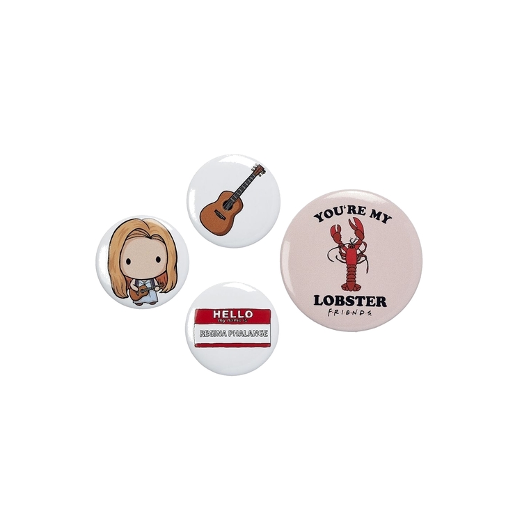 Product Friends Phoebe 4 Button Badge Set image