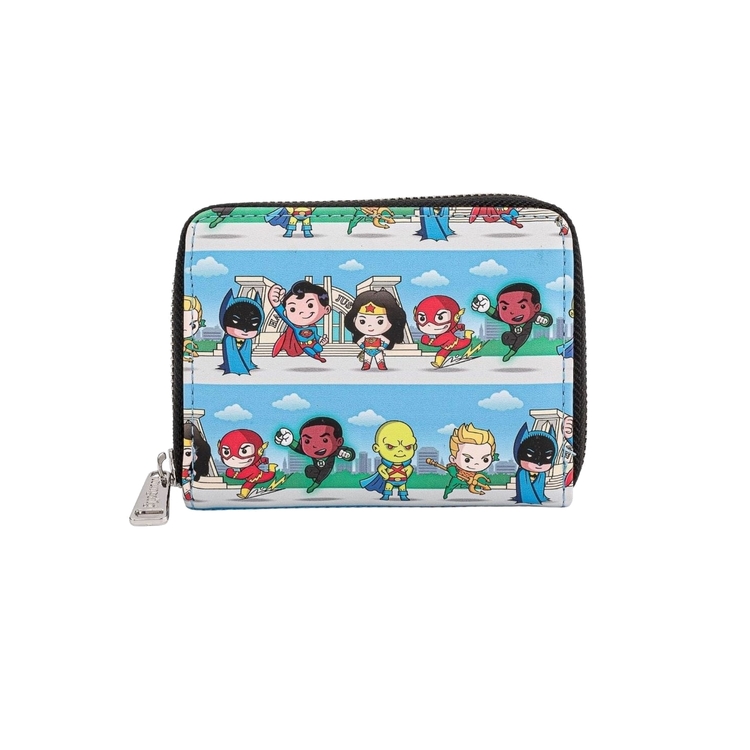 Product Loungefly DC Superheroes Lineup Zip Around Wallet image