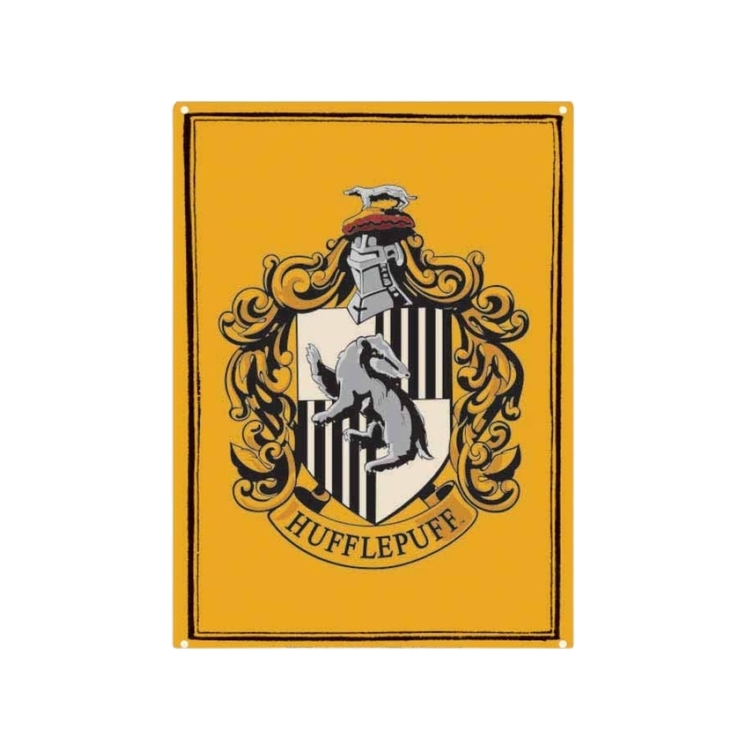 Product Harry Potter Hufflepuff Tin Sign image