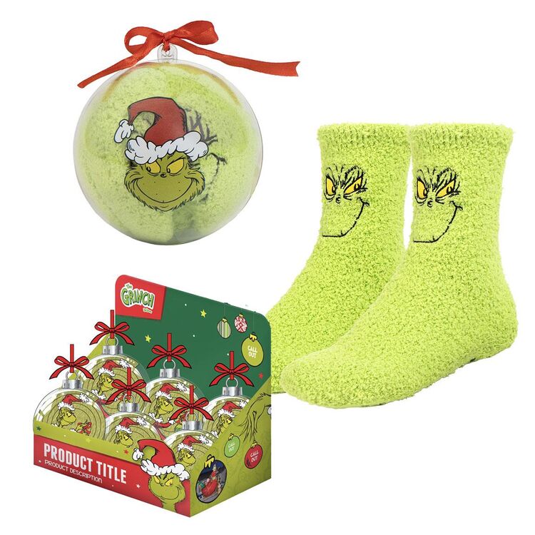 Product Κάλτσες Grinch Anti-Slip In A Bauble image