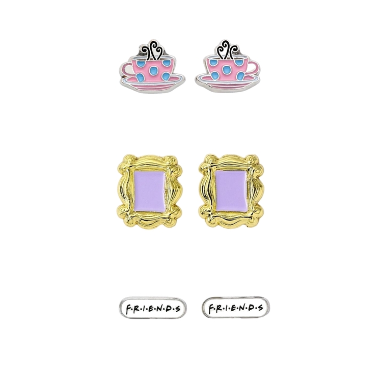 Product Friends Set of 3 Earring Studs image