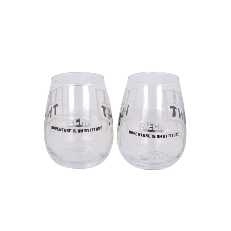 Product Minecraft Set Of 2 Glasses image