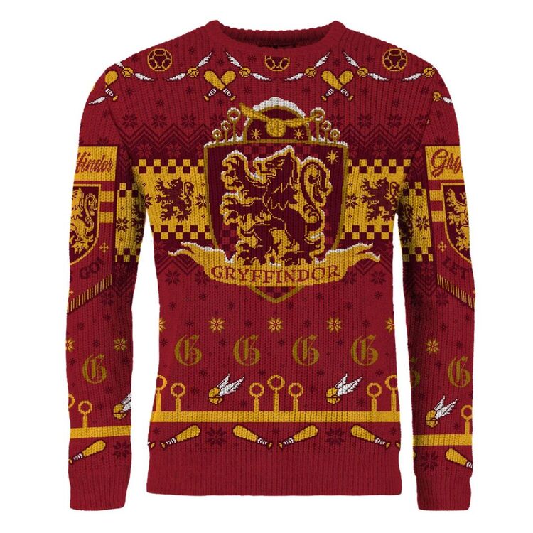 Product Χριστουγεννιάτικο Πουλόβερ Harry Potter Gryffindor Quidditch Christmas image