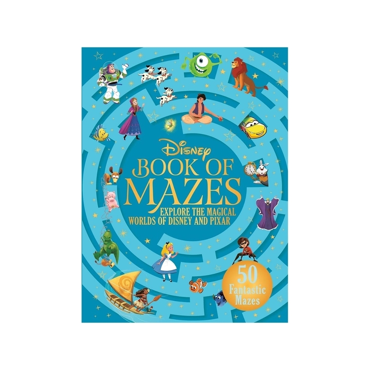 Product The Disney Book of Mazes : Explore the Magical Worlds of Disney and Pixar through 50 fantastic mazes image