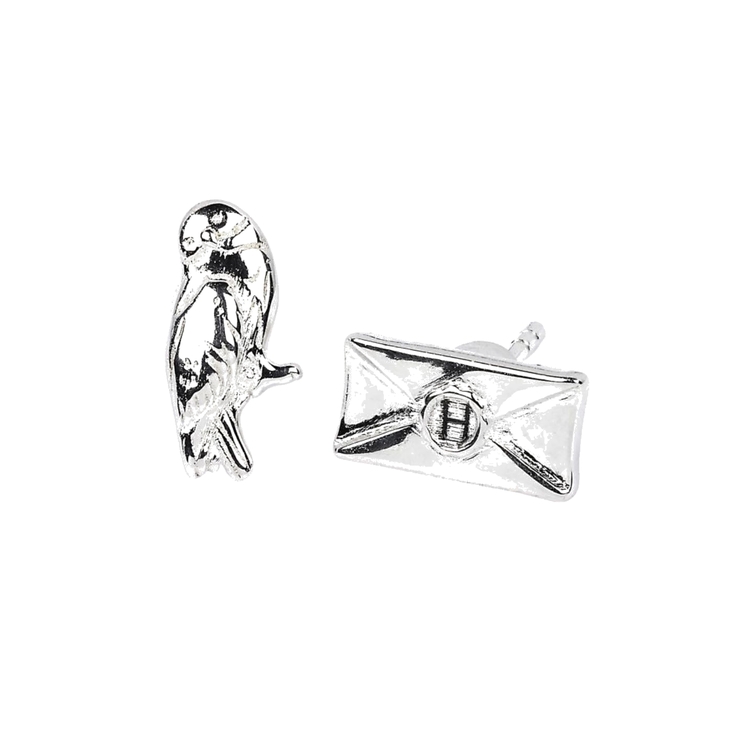 Product Harry Potter Hedwig & Letter Silver Plated Stud Earrings image