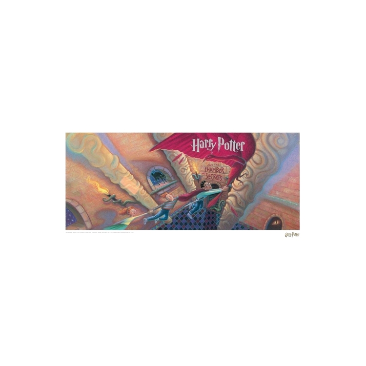 Product Harry Potter Art Print Chamber of Secrets Book Cover Artwork Limited Edition image