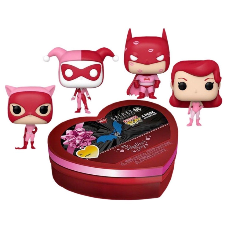 Product Funko 4-Pack Pocket Pop!: DC Batman The Animated Series Happy Valentine's Day Box image