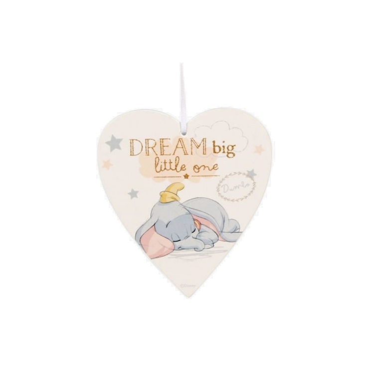 Product Disney Magical Beginnings Heart Plaque 'Dream Big' image