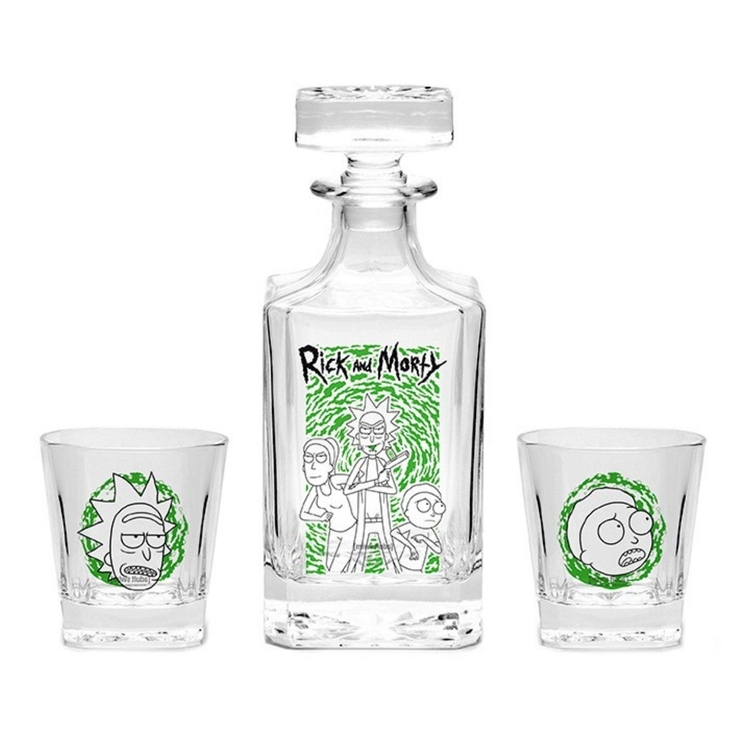 Product Σετ Μπουκάλι με Ποτήρια Rick and Morty image