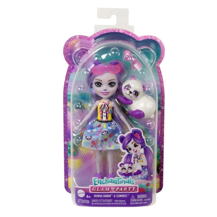 Product Mattel Enchantimals: Glam Party - Pemma Panda Doll  Clamber (HNT58) image