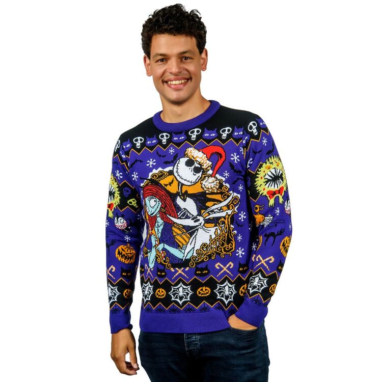 Product Χριστουγεννιάτικο Πουλόβερ Nightmare Before Christmas Jack and Sally Christmas Jumper image