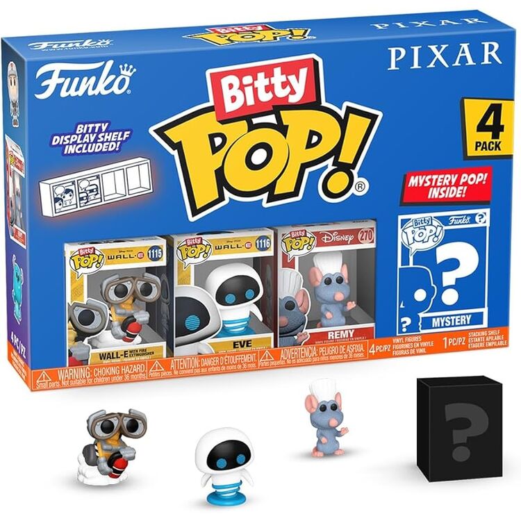 Product Funko Bitty Pop! 4-Pack: Disney Pixar - Wall-E, Eve, Remy image