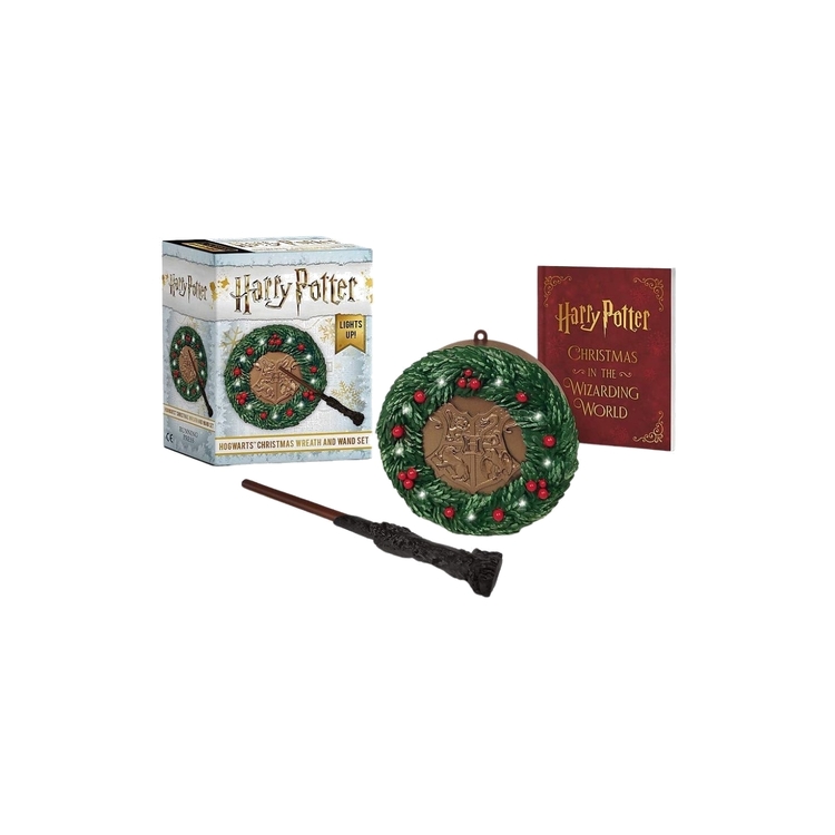 Product Harry Potter Hogwarts Christmas Wreath and Wand Set : Lights Up! image