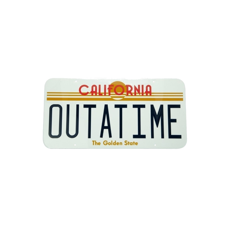 Product Back To The Future Outta Time Metal Plate image