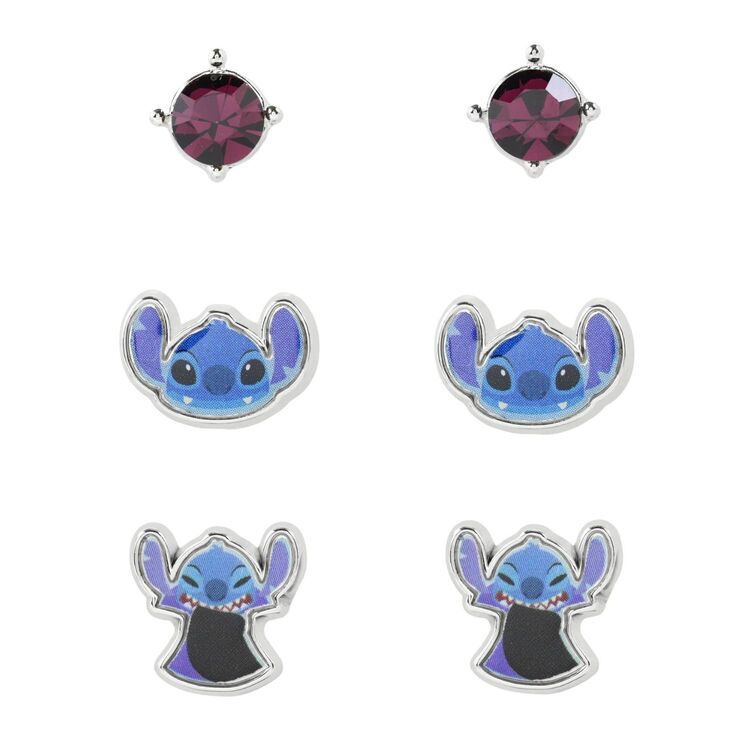 Product Disney Stitch Set of 3 Stud Earrings image