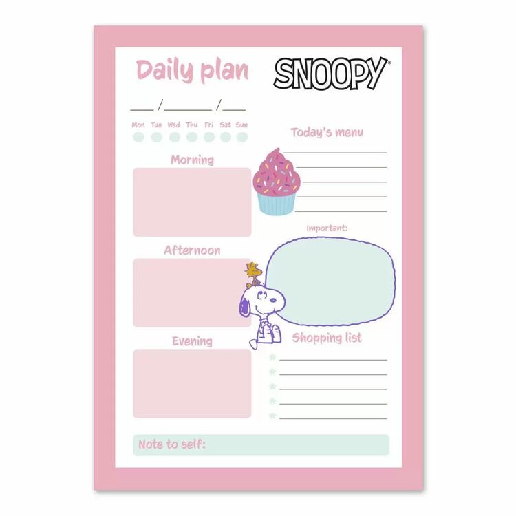 Product Snoopy Every Day To Do Plan image