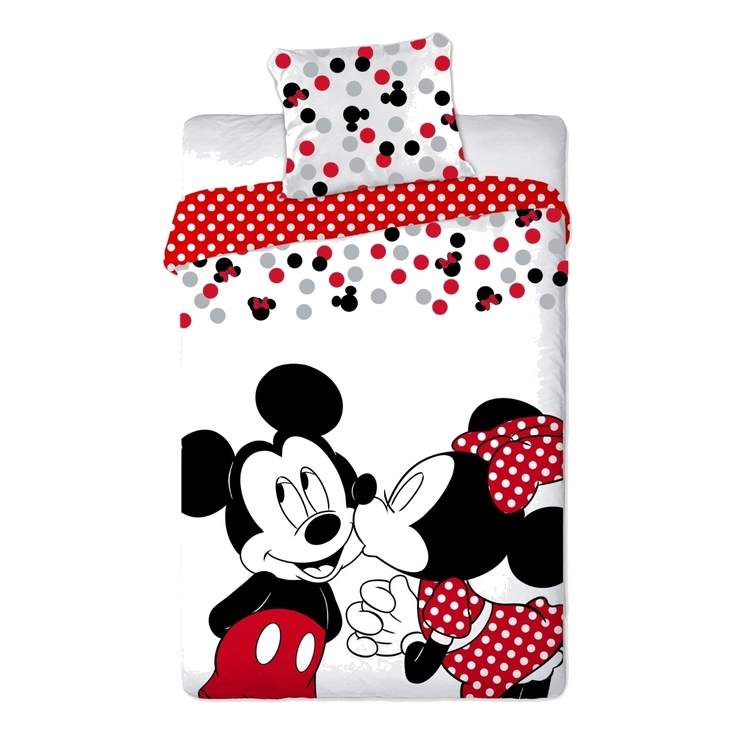 Product Disney Minnie Kisses Mickey Duvet Single image