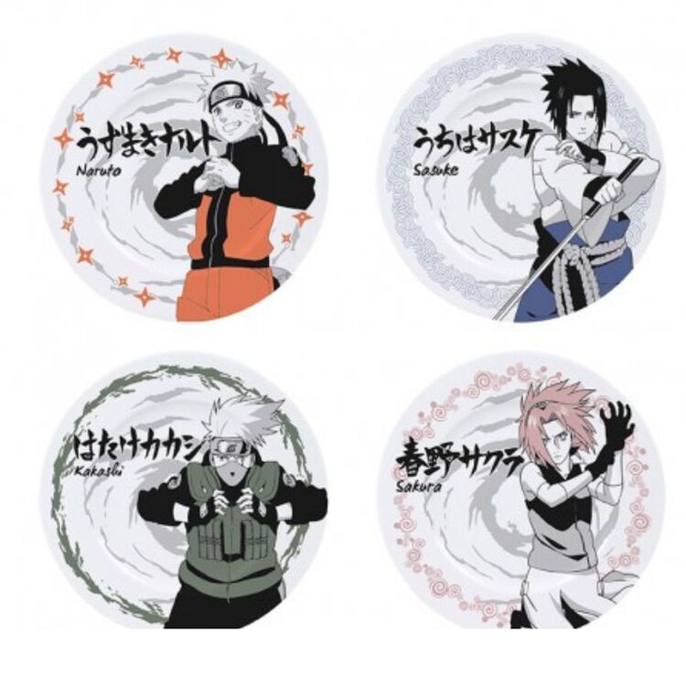 Product Naruto Set of 4 Plates image