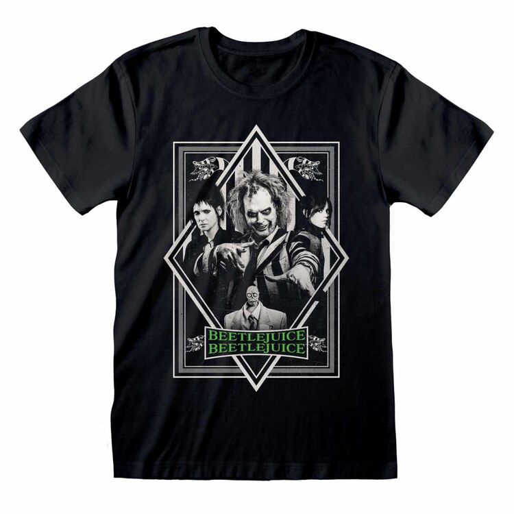 Product Beetlejuice BW Poster T-shirt image