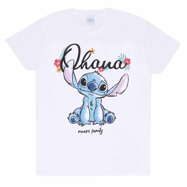 Product Disney Stitch Ohana Means Family T-shirt Beige image