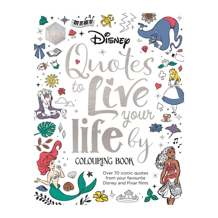 Product Βιβλίο Ζωγραφικής Disney Quotes to Live Your Life By Colouring Book : A collection of inspirational sayings and words of wisdom image