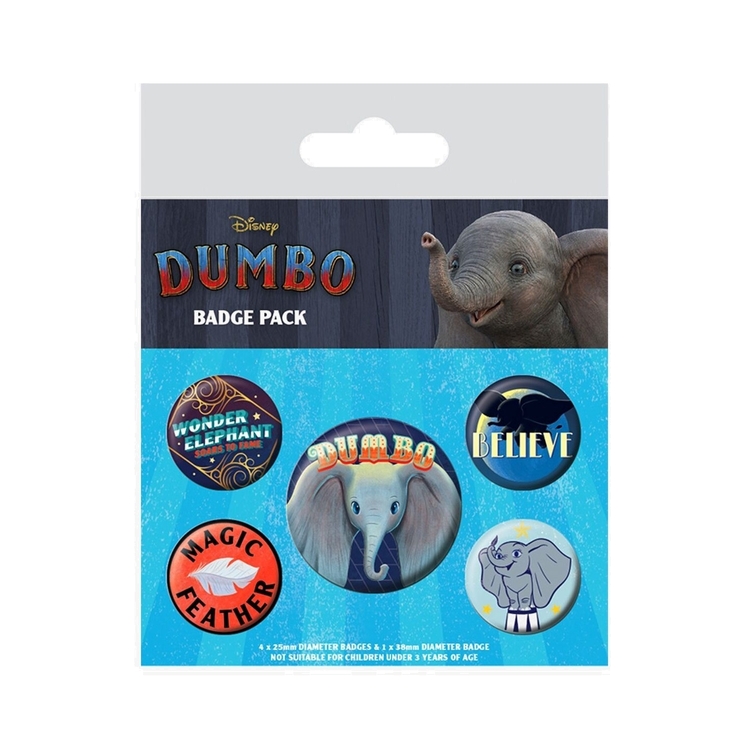 Product Disney Dumbo The Flying Elephant Badge Pack image