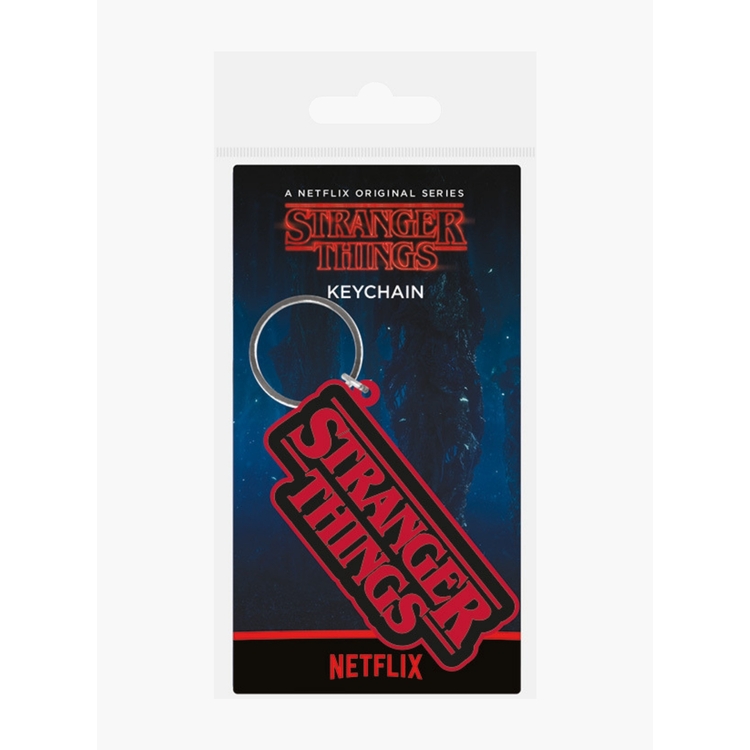 Product Stranger Things Rubber Keychain Logo image