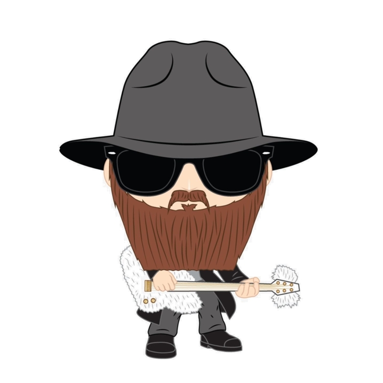 Product Funko Pop! Rocks ZZ Top Billy Gibbons image