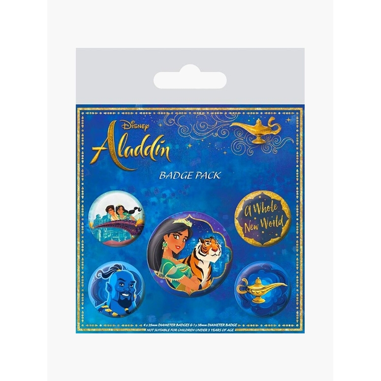 Product Disney Aladdin Pin Badges 5-Pack A Whole New World image