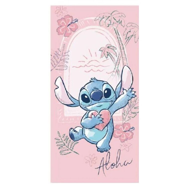 Product Disney Lilo And Stitch Stitch Pink  Beach Towel image