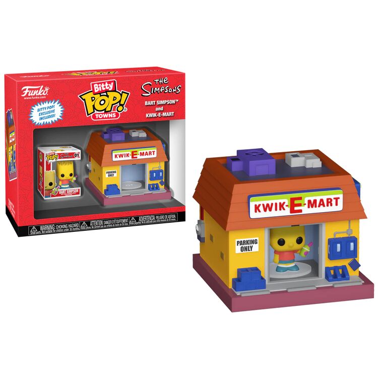 Product Funko Bitty Pop! Towns: The Simpsons - Bart Simpson and Kwik-E-Mart image