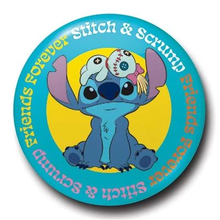 Product Lilo and Stitch and Scrump Button Badge image