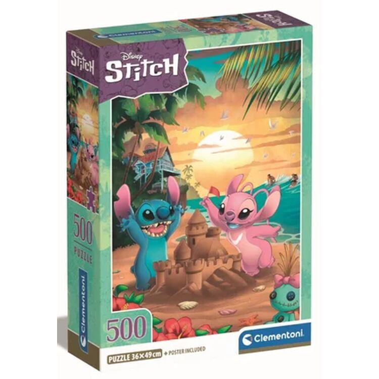 Product Disney Stitch and Angel Puzzle 500pcs image