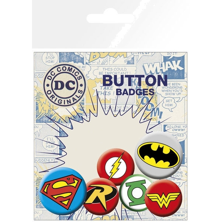 Product DC Superhero Pin Badges image