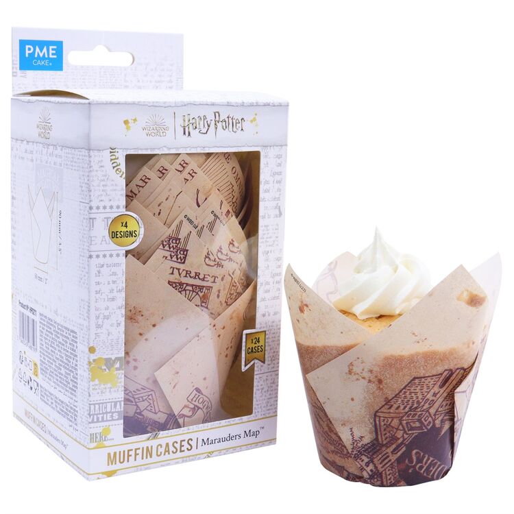 Product Harry Potter Muffin Cases Pack of 24 Marauders Map image