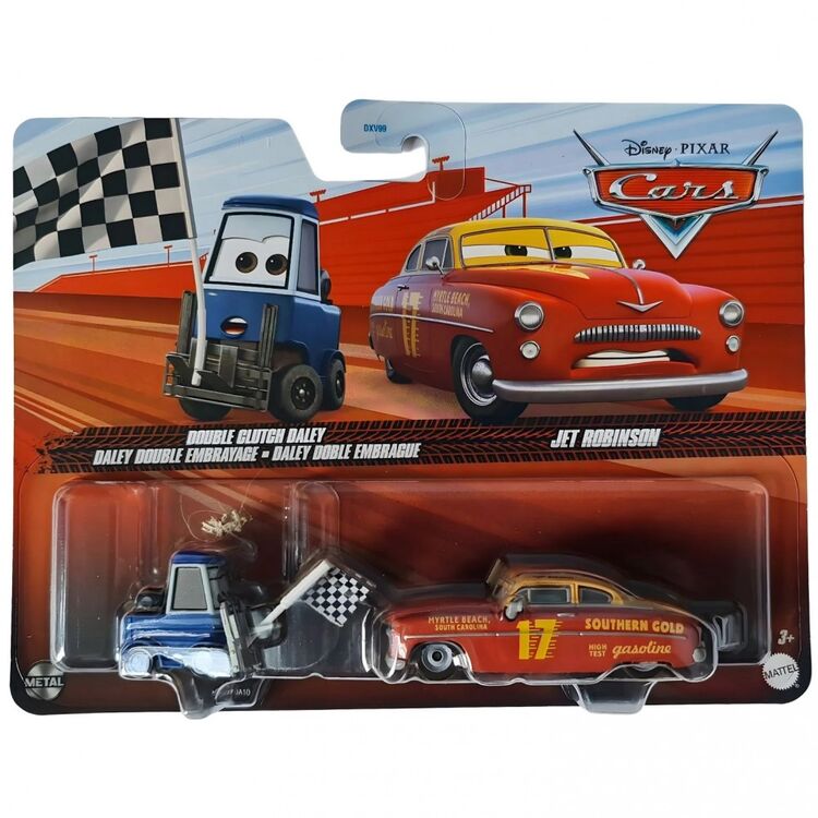 Product Mattel Disney Pixar: Cars On the Road - Double Clutch Daley  Jet Robinson Vehicles (Set of 2) (HTX17) image