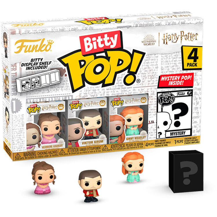 Product Funko Bitty Pop! 4-Pack:Harry Potter Goblet of ()CN Fire - Hermione Granger, Viktor Krum, Ginny image