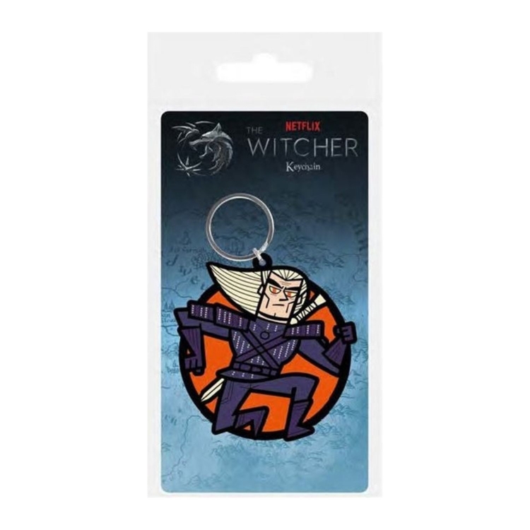 Product Μπρελόκ The Witcher Geralt Rubber image